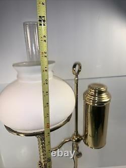 1870s Manhattan Student Oil Lamp electrified brass Exc Condition Choice Of Shade