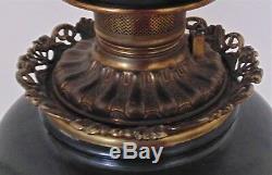 19th c Victorian Banquet Lamp Oil Kerosene GWTW Gone with the Wind Antique ROSES