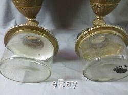 2 Old Duplex Oil Lamp Bases Williams And Bach For Restoration