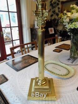 A Beautiful Banquet Victorian Twin Duplex Table Oil Lamp