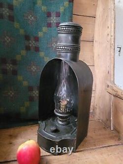 A Fantastic Victorian Brass Oil Lamp To Convert To Electric rare niche form