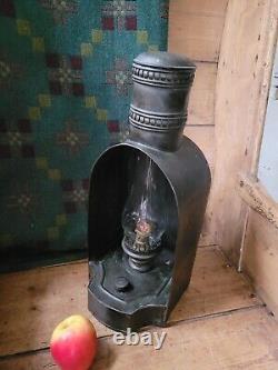 A Fantastic Victorian Brass Oil Lamp To Convert To Electric rare niche form