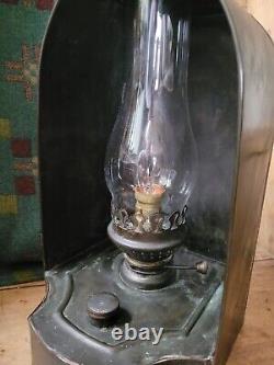 A Fantastic Victorian Brass Oil Lamp To Convert To Electric rare niche form