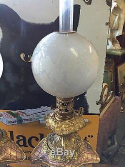 A Magnificent Pair Of Very Unsual French Oil Lamps