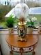 A Superb 20.1/2 Tall Victorian Fine Quality Container Twin Duplex Oil Lamp