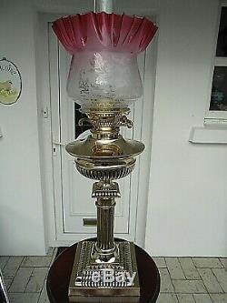 A Superb Quality Messengers Victorian/edwardian Oil Lamp