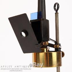 A Victorian Brass Microscope Oil Lamp By Baker, London
