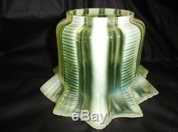 A Victorian, Duplex, 4 fit, Vaseline oil lamp shade