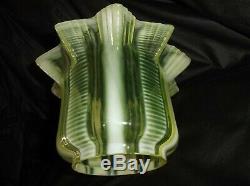 A Victorian, Duplex, 4 fit, Vaseline oil lamp shade
