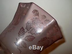 Antique Oil Lamp Shade (amethyst) Purple
