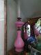Absolutely Stunning Huge Pink Opaline Maybe Hasag Victorian Oil Lamp
