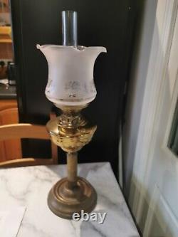 An Antique Victorian Hinks No. 1 Triple Oil Lamp