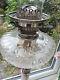 Antique 1890s Large Mappin & Webb Silver Plate Corinthan Column Oil Lamp