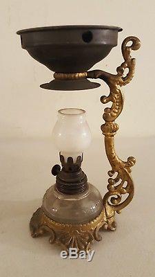 Antique 19th C. Victorian Quack Medicine Oil Lamp Vaporizor with Original Box