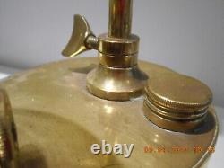 Antique 19th Century Brass Students Converted Oil Lamp, SIMPLY SUPERB