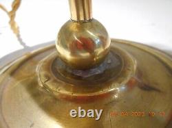 Antique 19th Century Brass Students Converted Oil Lamp, SIMPLY SUPERB