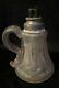 Antique Boston & Sandwich Frosted Glass Whale Oil Finger Lamp