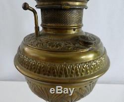 Antique Bradley & Hubbard Oil Converted to Electric Banquet Lamp Hallmarked. 1890