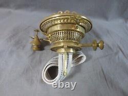 Antique Brass RARE MODEL HINKS DUPLEX Lever Lift Oil Lamp Burner Bayonet Fit