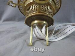 Antique Brass RARE MODEL HINKS DUPLEX Lever Lift Oil Lamp Burner Bayonet Fit