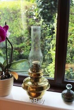 Antique Brass Telescopic Standard Oil Lamp