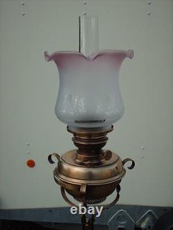 Antique Brass Telescopic Standard Oil Lamp