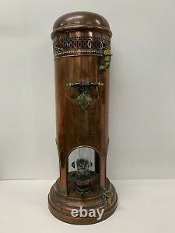 Antique Copper Verity Brothers Paraffin Heater Lamp Victorian Twin Burners
