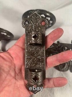 Antique Double Oil Lamp Ornate Victorian Eastlake Oil Lamp Bracket & Wallplate