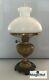 Antique Ehrich & Graetz Brass Kerosene Oil Lamp Wunder Lampe Art Nouveau RARE