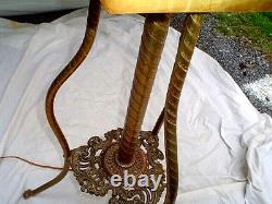 Antique Electrified Victorian Floor Standing Oil Lamppickup Onlyno Shipping