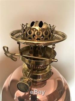 Antique Hinks Arts & Crafts Standard Telescopic Oil Lamp WAS Benson Style