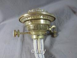 Antique Hinks No. 2 brass duplex oil lamp burner