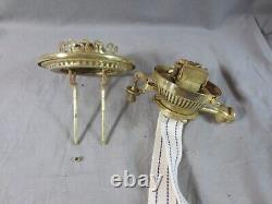 Antique Hinks No. 2 brass duplex oil lamp burner