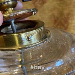 Antique Hinks & Sons Victorian Electric Brass Oil Light Lamp Arts & Crafts Iron