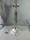 Antique Mappin & Webbs Silver Plated Corinthian Column Oil Lamp Base 17 Height