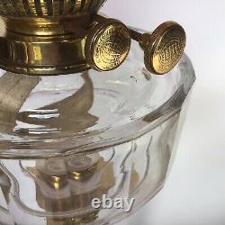 Antique Oil Lamp Cranberry Glass Shade Crystal Font Duplex Banquet Oil Lamp 80cm