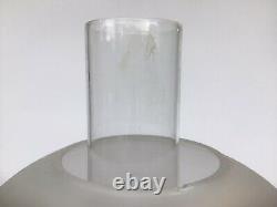 Antique Oil Lamp Duplex Cranberry Glass Enamelled Font Eltex Duplex Burner Brass