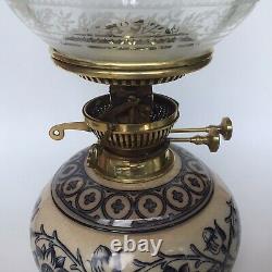 Antique Oil Lamp Hinks Messenger No. 2 Burner Doulton Victorian