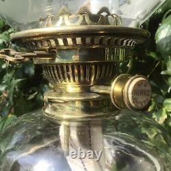 Antique Oil Lamp Hinks No. 2 Rise & Fall Burner Drop in Font Hinks Basket