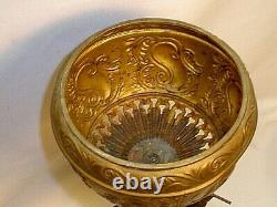 Antique Oil Lamp Pedestal Font Holder