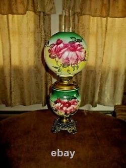 Antique Pittsburgh Gone With The Wind Oil Lamp signed Original