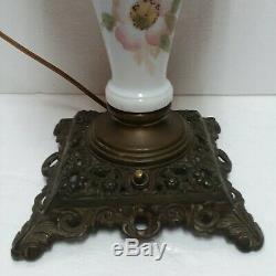 Antique Plume & Atwood 3 Tier Banquet Parlor Hurricane Oil Lamp Electrified