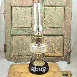 Antique R. DITMAR Vienna Oil Lamp kerosene paraffin light double wick burner