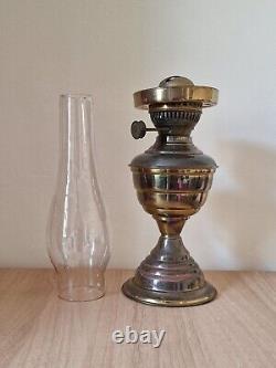 Antique SHS SAMUEL HEATH & SONS Duplex Brass Oil Lamp Base