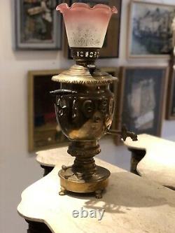 Antique Samovar That Has Been Converted Into An Oil Lamp
