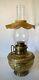 Antique THE ROCHESTER Embossed Brass Oil Lamp Circa 1887