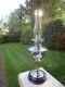 Antique Veritas Chrome Plated Best English Make Duplex Oil Lamp & Chimney