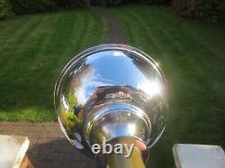 Antique Veritas Chrome Plated Best English Make Duplex Oil Lamp & Chimney