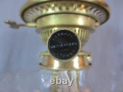 Antique Victorian Brass & Cut-Glass MESSENGERS Oil Lamp made for HARRODS STORES