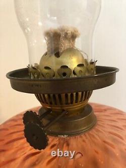 Antique Victorian Brass Kerosine Lamp fully working